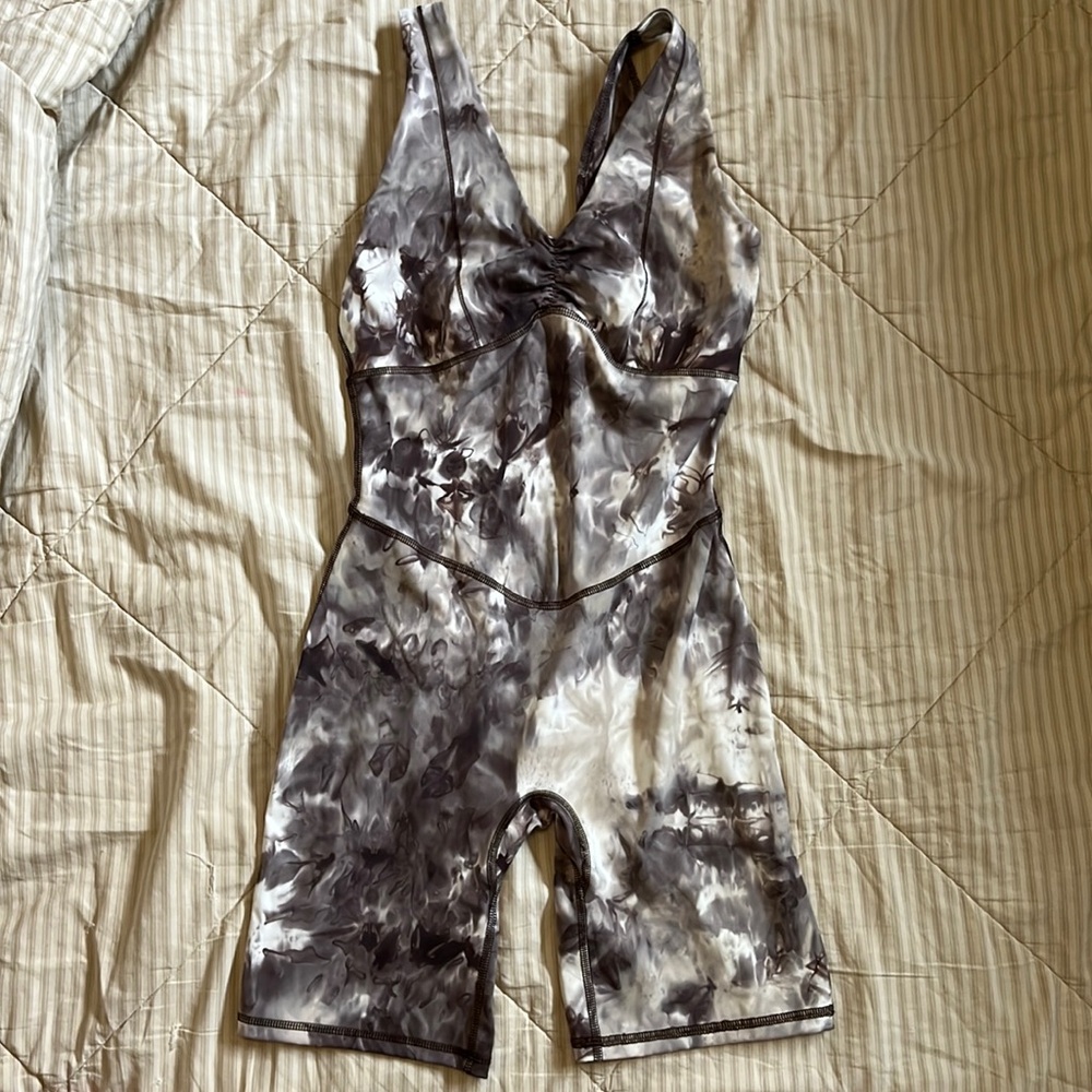 Gym shark tie dye onesie
